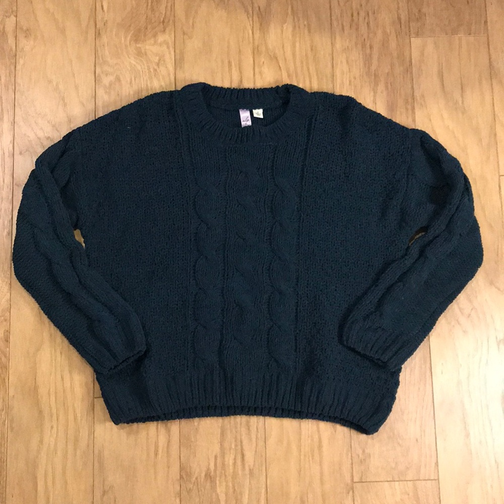 francescas blue sweater